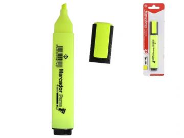 ROTULADOR FLUORESCENTE PUNTA BISELADA 3,45mm AMARILLO    