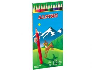 LAPIZ ALPINO 12 COLORES LARGO   =565113=