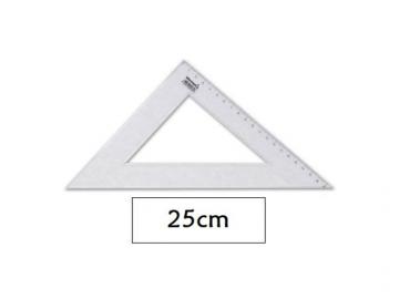 ESCUADRA PLASTICO 45� 25cm