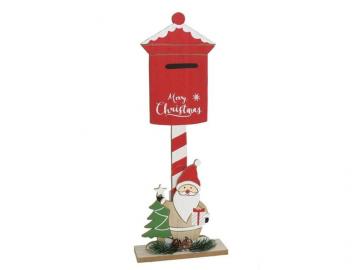 BUZON XMAS DECORADO SANTA 15x15x39cm         