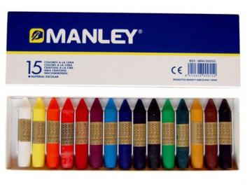 CERAS MANLEY 15 COLORES 6cm        =000552=  
