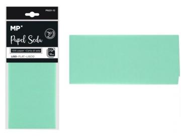 PAPEL SEDA 50x66cm 10 HOJAS 17 Gramos VERDE CLARO  