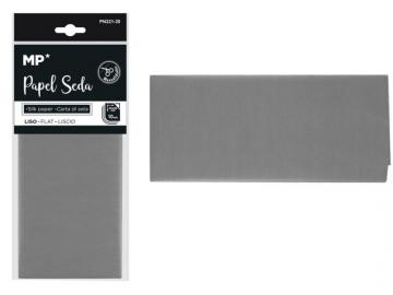 PAPEL SEDA 50x66cm 10 HOJAS 17 Gramos GRIS         