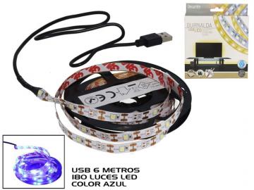 GUIRNALDA USB 180 LEDS 6m               