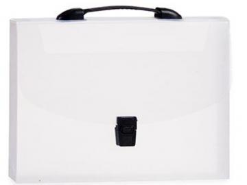 MALETIN PORTA DOCUMENTOS TRANSPARENTE 23x33x4cm   