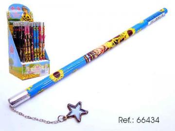 LAPIZ 19cm  CON ESTRELLA PATITO FEO 