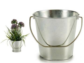 CUBO ASA METAL ZINC ALTURA 14,5cm DIAMETRO 15,5cm