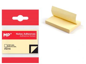 NOTAS ADHESIVAS 50x75mm 100 HOJAS AMARILLAS  
