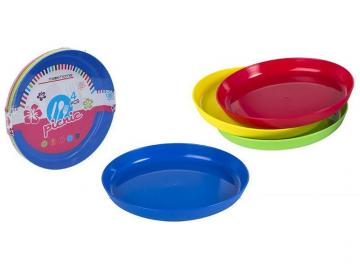 PLATOS 4 Unidades PLASTICO PICNIC 18,5x18,5x4cm   