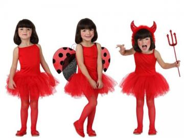DISFRAZ BAILARINA ROJO TALLA 10-12 A�OS      �