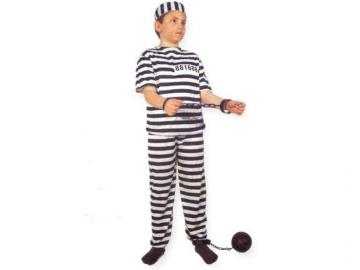 DISFRAZ PRESIDIARIO TALLA 04-06 A�OS ~        �