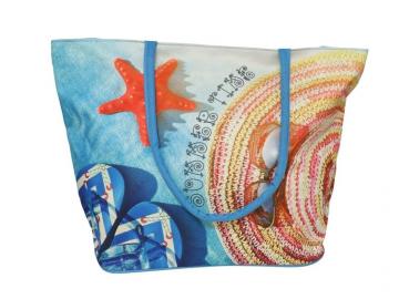 BOLSA PLAYA POLIEST 51x35x19cm ESTRELLA