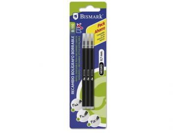 RECAMBIO BOLIGRAFO BORRABLE NEGRO BISMARK 0,7mm  