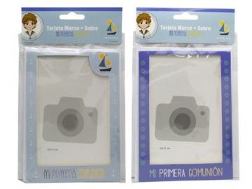 TARJETA MARCO FOTO NI�O 10x15 COMUNION  SURTIDO A ELEGIR 1
