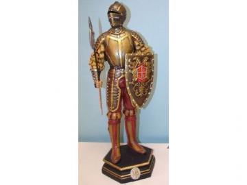 CABALLERO MEDIEVAL RESINA 53cm PLATEA