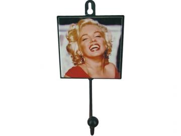 PERCHA 1 GANCHOS PARED 10cm MARILYN MONROE