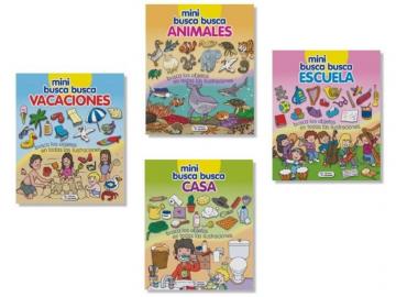LIBRO CARTON MINI BUSCA BUSCA 14,5x12x,5cm  SURTIDO A ELEGIR 1 