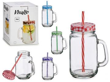 2024/06/02 TAZA JARRA CON PAJITA TAPA METAL 700ml  SURTIDO A ELEGIR 1