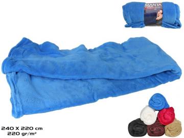 MANTA CORAL 240x220cm 220 Gramosr  SURTIDO A ELEGIR 1         