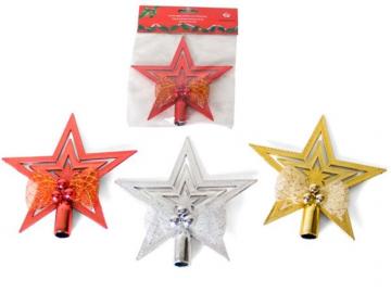 PUNTA ARBOL ESTRELLA 14cm  SURTIDO A ELEGIR 1