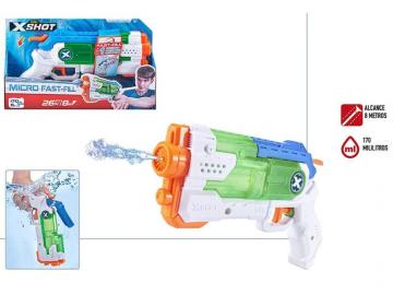 PISTOLA AGUA 14x25x3,5cm X-SHOT MICR   