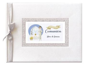 LIBRO FIRMAS COMUNION NI�O ALTAR 23x28cm    