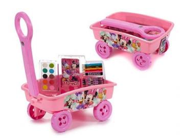 CARRETILLA SET 30 PIEZAS MINNIE 17x35x25cm   