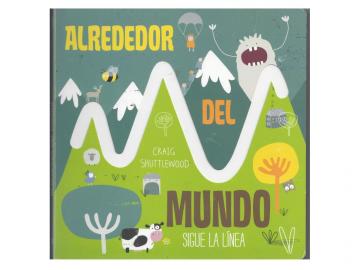LIBRO CARTON ALREDEDOR DEL MUNDO 21x21cm      