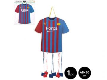 PI�ATA CAMISETA FUTBOL AZUL GRANA 48x50cm 