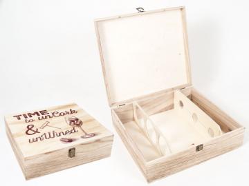 CAJA BOTELLA VINO 35x35x10cm            