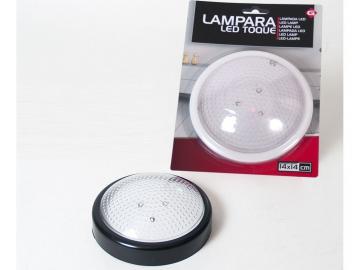 LAMPARA TOQUE LED 3 FUNCIONES 14x14cm  SURTIDO A ELEGIR 1      