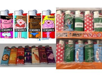 ENCENDEDOR BIC J25 6x2x1cm DISE�O  SURTIDO A ELEGIR 1  