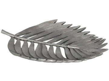 BANDEJA HOJA ATOM PLATEADA 28x19cm     