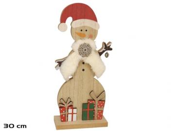 ESCENA MU�ECO NIEVE CON BASE DECO 16x30cm   