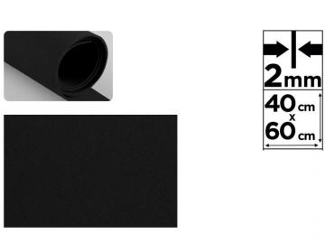 GOMA EVA 40x60cm 2mm NEGRA