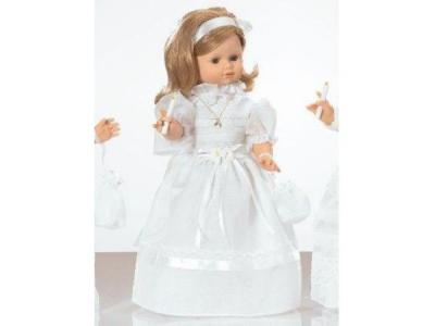 MU�ECA COMUNION 47cm HABLA CON VELA VESTIDO BLANCO