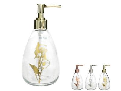 DOSIFICADOR CRISTAL FLOWER 400ml  SURTIDO A ELEGIR 1        