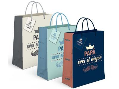 BOLSA PAPEL REGALO PAPA 23x18x10cm  SURTIDO A ELEGIR 1      