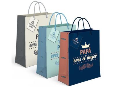 BOLSA PAPEL REGALO PAPA 32x26x10cm  SURTIDO A ELEGIR 1      