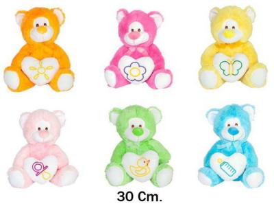 OSO COLORES CORAZON 30cm  SURTIDO A ELEGIR 1  