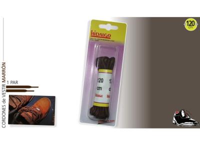 CORDONES 120cm VESTIR MARRON 1 PAR      