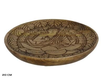 PLATO TALLADO BUDA 20cm                 