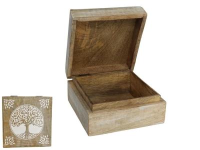 CAJA TALLADA TREE 17x17x8cm             
