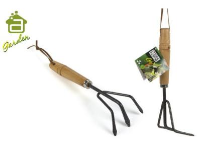 PALA CULTIVADORA JARDIN 26,5cm MANGO MADERA    