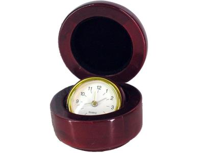 DESPERTADOR MADERA JOYERO REDONDO           