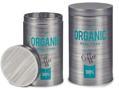 BOTE HOJALATA REDONDO ORGANIC CAFE 10,8x18,2