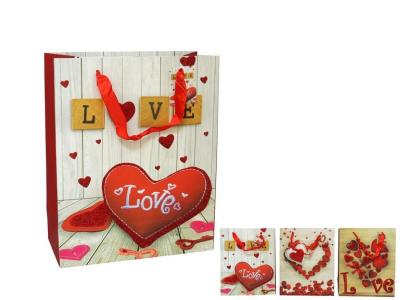 BOLSA REGALO CORAZONES BRILLANTES  SURTIDO A ELEGIR 1    