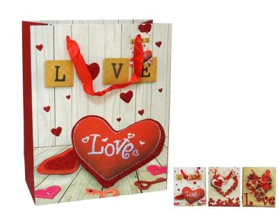 BOLSA REGALO CORAZONES BRILLANTES  SURTIDO A ELEGIR 1    