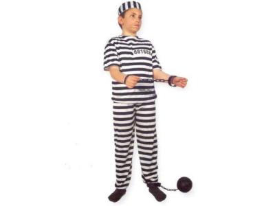 DISFRAZ PRESIDIARIO TALLA 04-06 A�OS ~        �