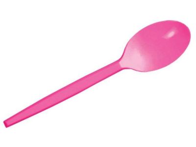 CUCHARA ROSA 12,5cm REUTILIZABLE 15 Unidades            